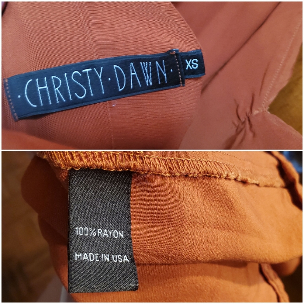 SOLD! Christy Dawn Monarch Dress, Rust, XS - Picture 7 of 15